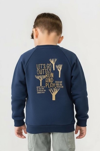 Xo Kids Erkek Çocuk Swaetşirt 1-4 Yaş 49610 Mavi