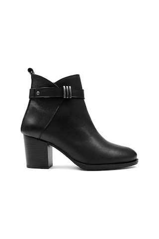 Castle Black 86608-1 Kadın Hakiki Deri Klasik Bot Siyah