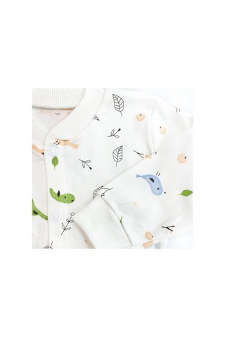Sema Baby Happy Birds Bebek Pijama Takımı 6-9 Ay Beyaz