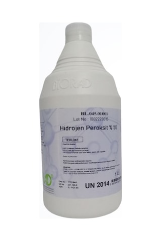 Biorad Hidrojen Peroksit %50 1 L Biorad Hidrojen Peroksit %50 1 L