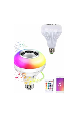 Northcity Bluetooth Hoparlörlü Akıllı Rgb Led Ampul - Kablosuz Müzik Ve Renk Değiştirme Diğer