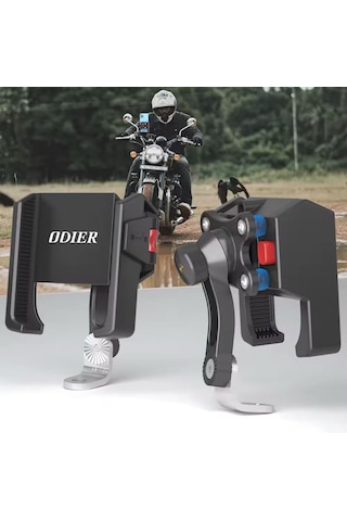 Motosiklet Ve Scooter İçin Dikiz Ayna Uyumlu Telefon Tutucu Pb11