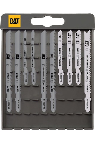 Cat Da06903 10 Parça Profesyonel Metal/ahşap Hassas/kaba Kesim Dekupaj Testere Ucu