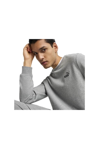 Puma Ess Small No. 1 Logo Gri Erkek Sweatshirt 682564-03 Gri