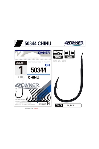 Owner 50344 Chinu Black Olta İğnesi 1