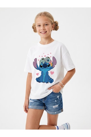 Sea Bubbles Stitch Çocuk Tişört St10382 BEYAZ