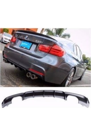 Bmw F30 Arka Tampon Difüzörü 4 Çıkış Pianoblack