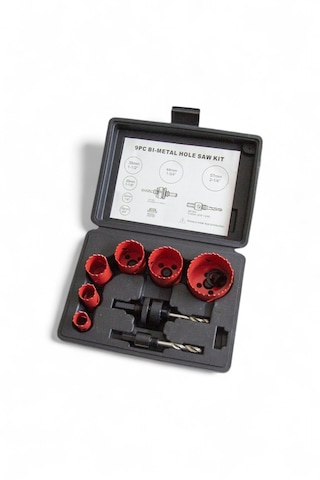 Alfa Hırdavat 9pcs Bi-metal Panç Takımı 19-57 Mm