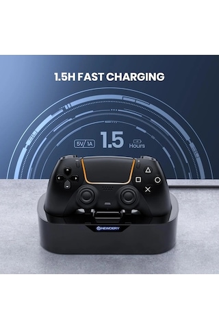 Novahub Newdery Ps5 Tek Denetleyici Şarj İstasyonu, Playstation 5 Ve Çift Sense Edge, Amerika Birleşik Devletleri İçin As Picture