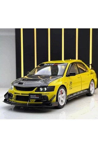 Hobbiez World Mitsubishi Lancer Evolution Sarı 1/24 Model Araba
