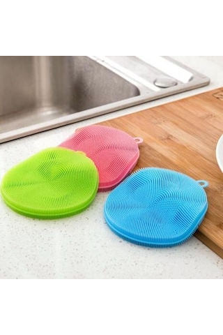 Silikon Bulaşık Yıkama Süngeri 2 Adet - 24242400031sa Çok Renkli
