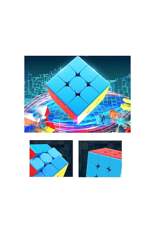 2 Adet Speed Cupe Rubik Küp Zeka Küpü 3x3 Canlı Renkler Hız Küpü,fidget Oyuncak Seyahat Zeka Oyunu