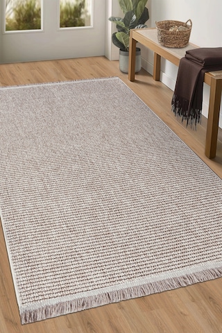 Ecolle Modern Halı Dayanıklı, Yumuşak Dokulu, Dokuma Taban, Tozumaz Bej-160 X 230 Bej