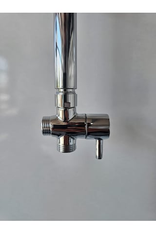 304 Paslanmaz Boru Duş Seti Borusu Ana Gövde Borusu Ve Su Dağıtıcısı 2'li Takım Krom