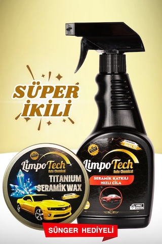 Limpotech Tıtanıum Seramik Wax 150 Ml /seramik Katkılı Hızlı Ve Pratik Cila 500ml Waxcila