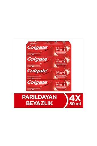 Colgate Optic White Parıldayan Beyazlık 50 Ml X4 Adet Ağız Kokusu Önleyici