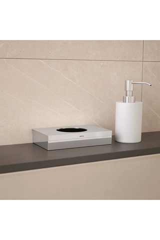 Hijyen Poşetlik, 13 X 2.5h X 9cm - Parlak Paslanmaz Çelik Parlak Paslanmaz Çelik