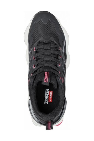 Jump 29907 Phlon Hafif Taban Bağcıklı Kadın Spor Ayakkabı Siyah Siyah