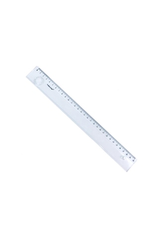 Yıldızlar 010 Mercekli Plastik Cetvel 30 CM Şeffaf