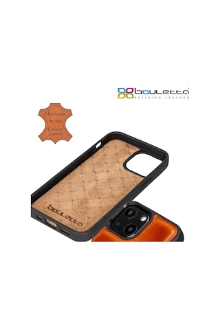 Bouletta Apple İphone 13 Mini Uyumlu Deri Arka Kapak Fxcp Rst2ef
