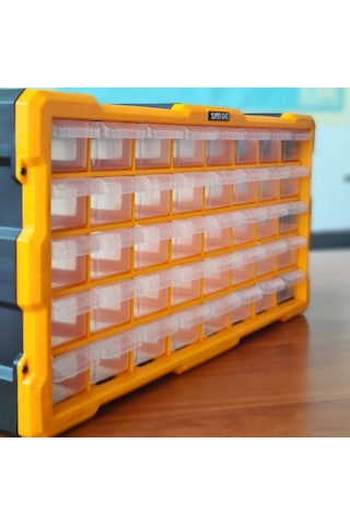 Super Bag Asr-6003 Yatay Mono Blok Çekmeceli Organizer 40'lı