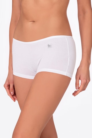 Kadın Modal Boxer Şort Beyaz Kompedan K23920 Beyaz