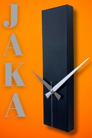 Jaka Model Dekoratif Metal Akar Sessiz Mekanizmalı Duvar Saati 34 9,5 Cm Siyah