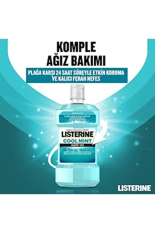 Cool Mint, Günlük Ağız Bakım Ürünü, Hafif Tat, Sıfır Alkol, Nane Aromalı, 250ml