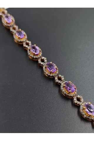 Ametist Elmas Bileklik 281