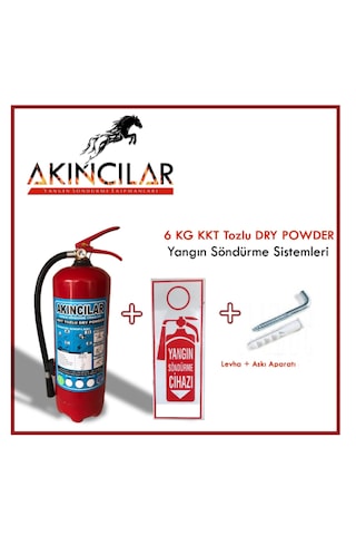 Akıncılar Kkt Tozlu Yangın Söndürme Tüpü 6 KG