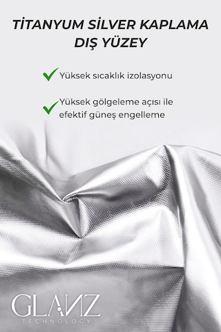 Glanz Oto Katlanabilir Güneşlik Şemsiye Ön Cam Gölgelik 145 - 79