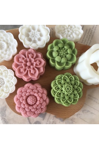 "premium Mooncake Pişirme Kalıpları - Zahmetsiz Temizlik İçin Çıkarılabilir Tasarım, Ev Mutfakları Ve Ticari Kullanım İçin İdeal" Çok Renkli