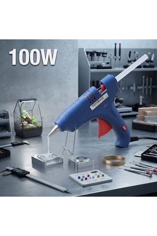 100w Sıcak Silikon Tabancası - Elektrikli - 11 Mm Mum Silikon Uyu