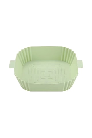 Air Fryer Silikon Tencere Sepeti Astarı Yapışmaz Fırın İçin Yeşil Diğer