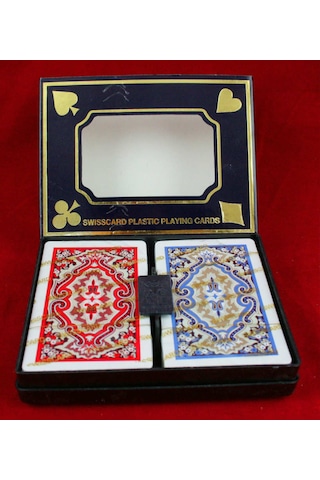 2 Deste Starcard Plastik Iskambil Oyun Kartı 2 Deste Bir Arada