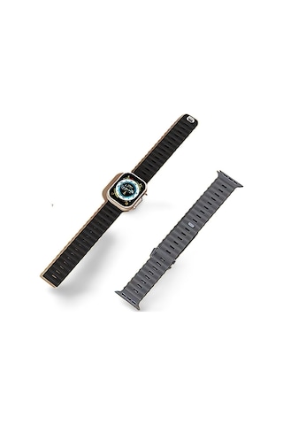 Apple Uyumlu Watch 42mm 44mm 45mm 49mm 1/2/3/4/5/6/se/7/8/ultra Akıllı Saat Ocean Kordon Ve Kayışı Koyu Gri