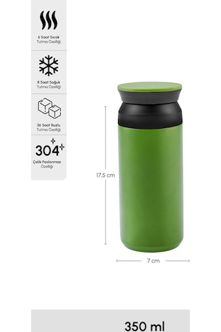 Karaca Rainbow Çelik Sızdırmaz Termos Yeşil 350 ml