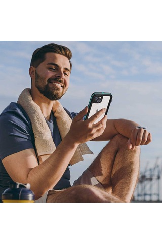 Apple iPhone 14 Uyumlu 1-1 Su Geçirmez Kılıf-siyah Siyah Siyah