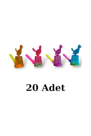 20 Adet Horoz Şeklinde Sulu Kanarya Düdük Oyuncak