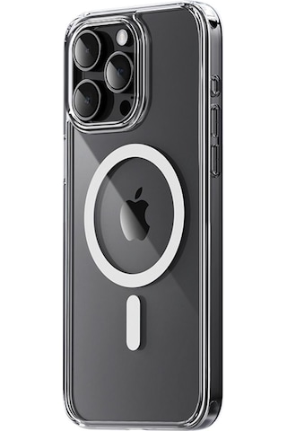 Rock Space İphone Uyumlu 15 Pro Kılıf Magsafe Şeffaf Şeffaf