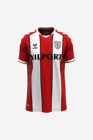 Hummel 24/25 Samsunspor Çubuklu Forma Beyaz - Kırmızı