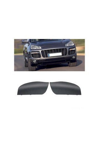 Lemestar Porsche Cayenne 2007-2010 Ön Tampon Çekme Kanca Kapakları, 2 Adet Abs Malzeme, Direkt Değişim, Kolay Kurulum - 95550515510 95550515610
