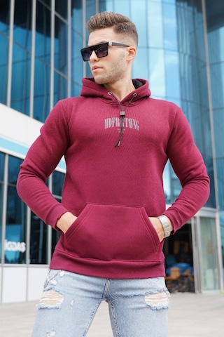 Madmext Bordo Kapüşonlu Sweatshirt 5331 Bordo