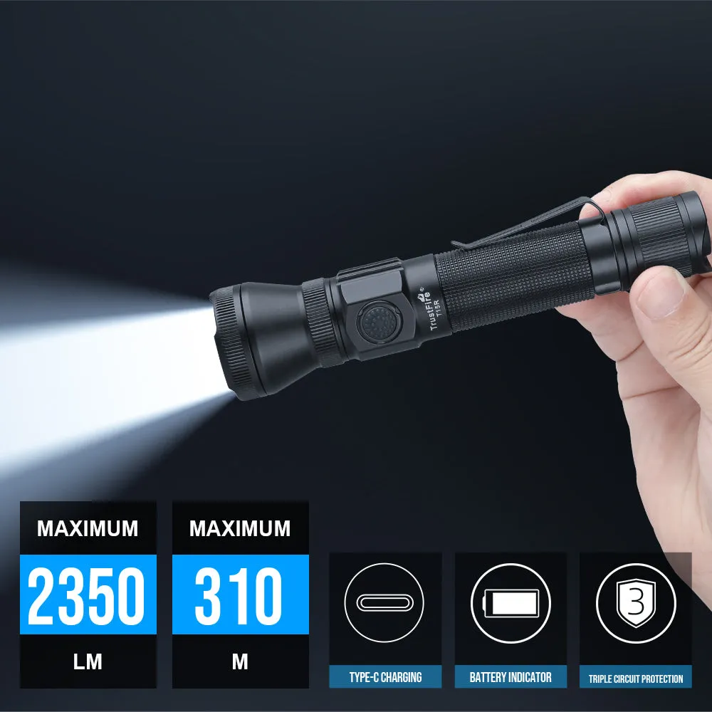 Trustfire T15r Fener 2350 Lümen Siyah