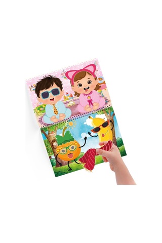 Tükenmeyen Sticker Kitabım - Eğlenceli Yüzler (100+ Tekrar Tekrar Kullanılabilen Sticker)