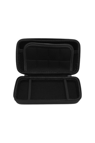 Kangvka New 2ds Xl/2ds Ll Ve 3ds İçin Taşınabilir Korumalı Kılıf - 8 Oyun Kartı Yeri Ve Çanta Bölmesi, Su Geçirmez Pu Ve Eva Malzeme - Gümüş