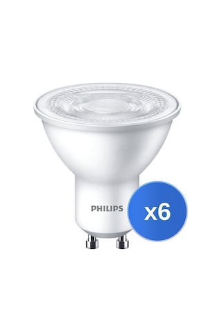 Led Spot 50w Gu10 Beyaz Gün Işığı 4000k 6lı