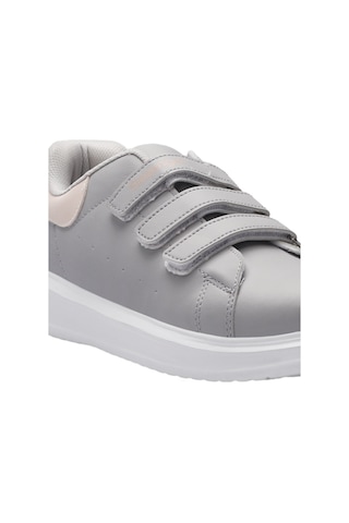 Slazenger LOVE I Çocuk Cırt Cırtlı Gri / Pembe Günlük Spor Ayakkabısı