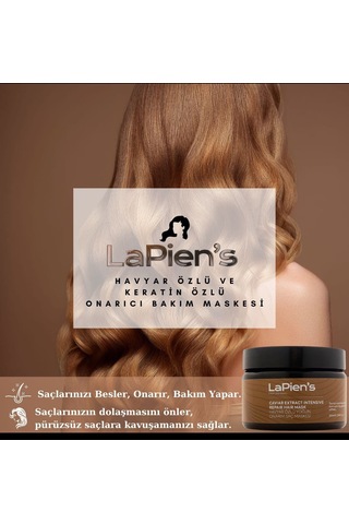 Lapien's Yıpranmış Kuru Saçlar İçin Yoğun Onarıcı Saç Maskesi 300 ML