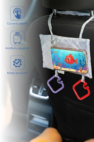 Babyjem Araç Içi Telefon Askılığı Gri Puanlı
